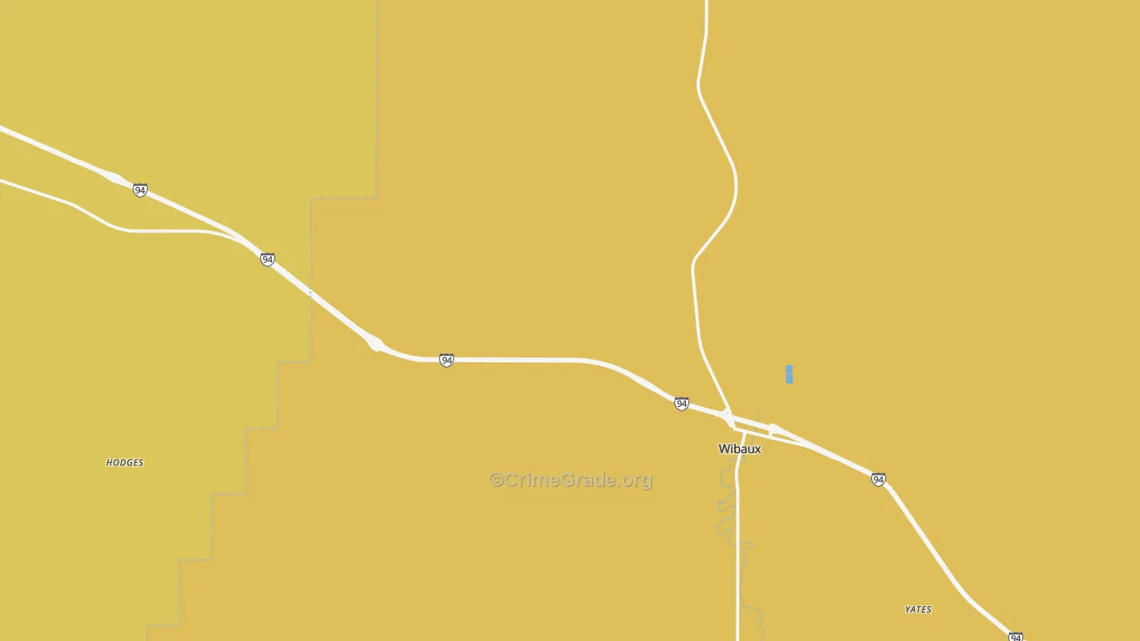 Hodges, MT Map of Assault Rates