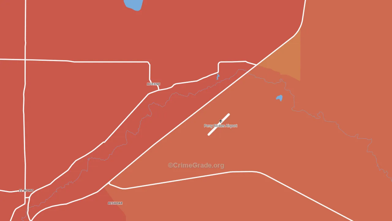 Hoehne, CO Map of Assault Rates