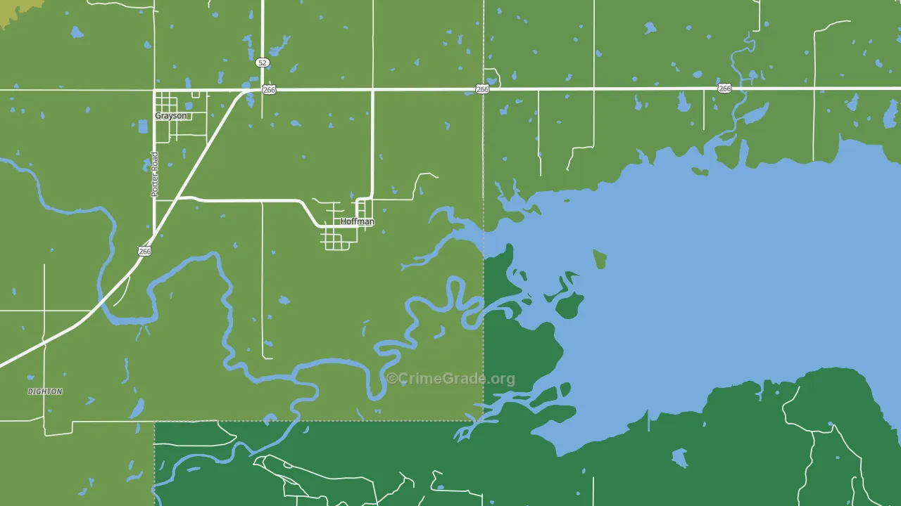 Hoffman, OK Map of Assault Rates