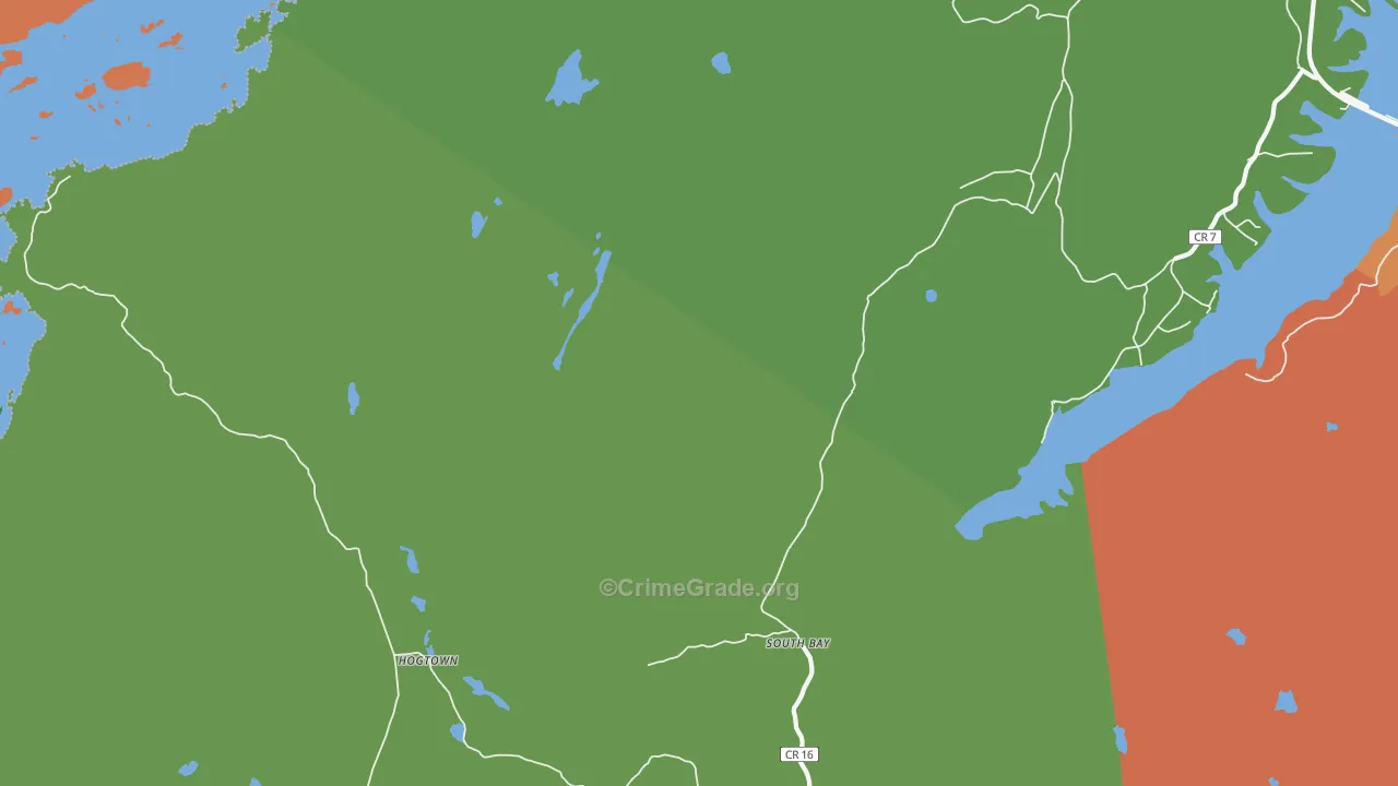 Hogtown, NY Map of Assault Rates
