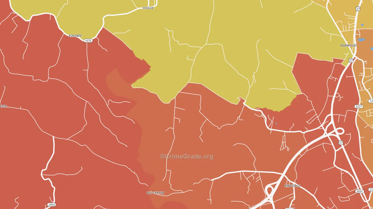 Hogue, KY Map of Assault Rates