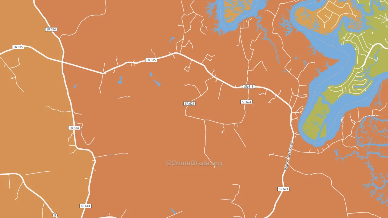 Holdcroft, VA Map of Assault Rates
