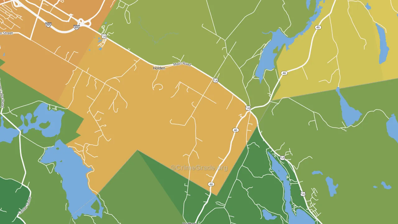 Holden, ME Map of Assault Rates