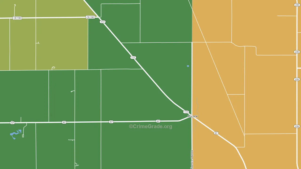 Holden, OH Map of Assault Rates