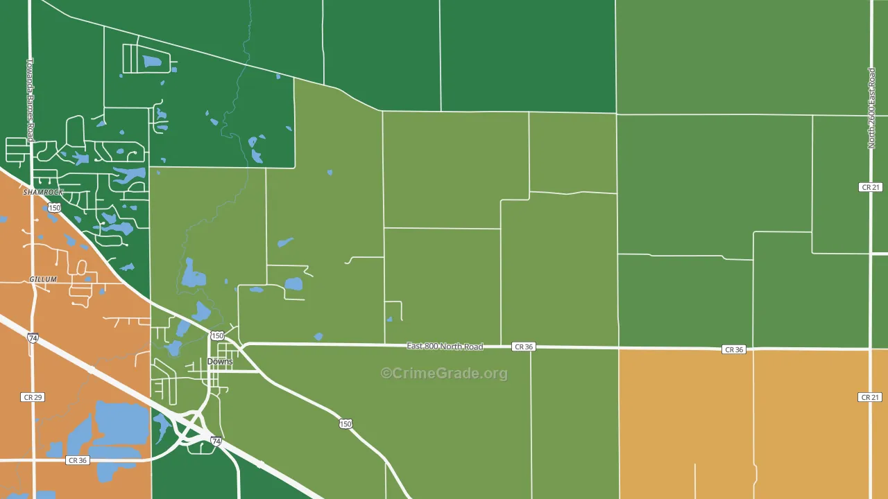 Holder, IL Map of Assault Rates