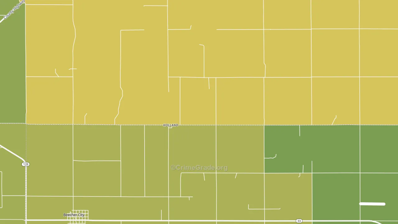Holland, IL Map of Assault Rates