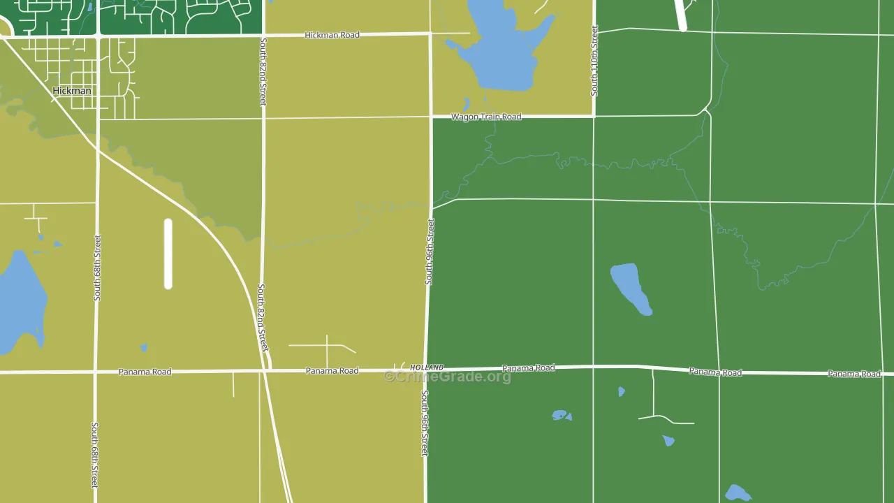 Holland, NE Map of Assault Rates