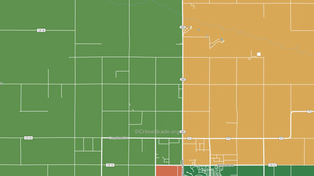 Hollene, NM Map of Assault Rates