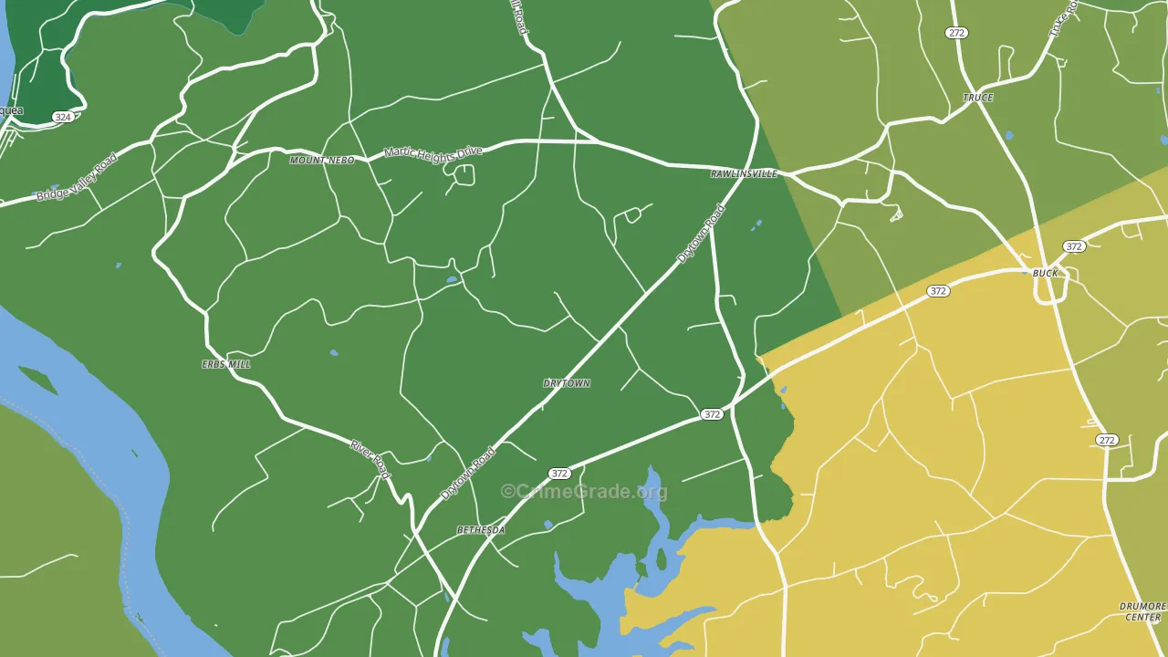 Holtwood, PA Map of Assault Rates