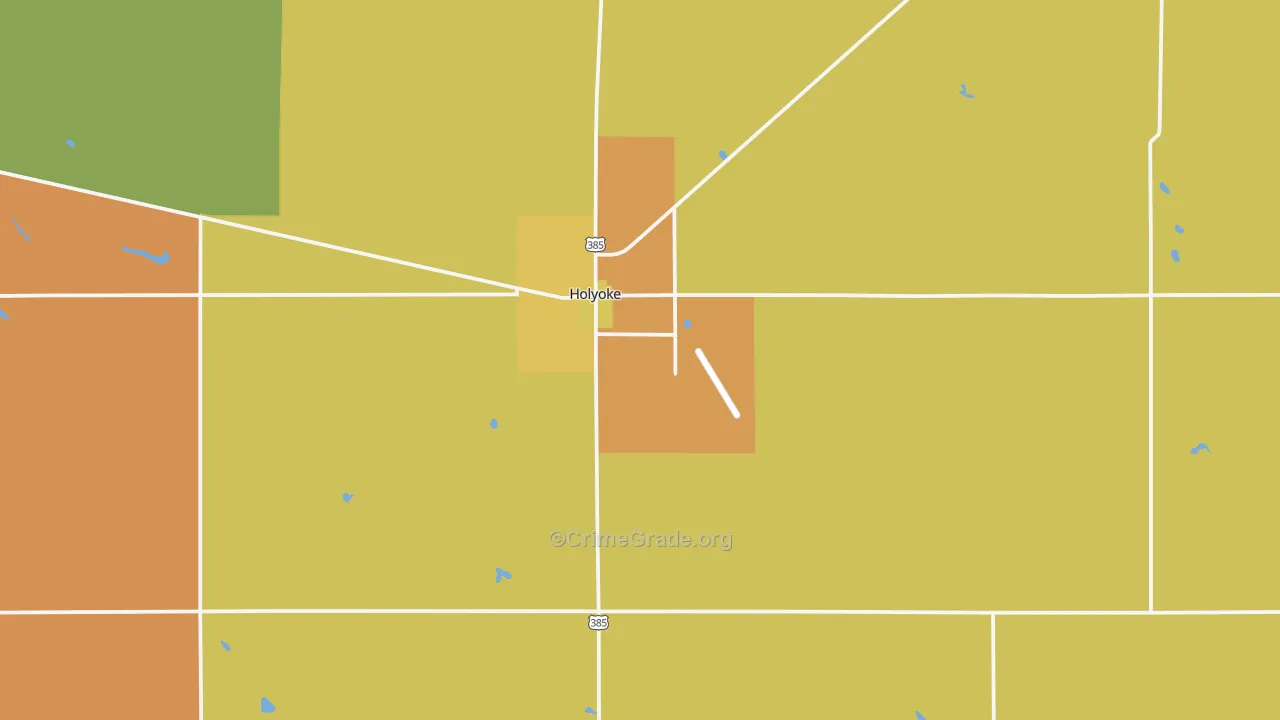 Holyoke, CO Map of Assault Rates