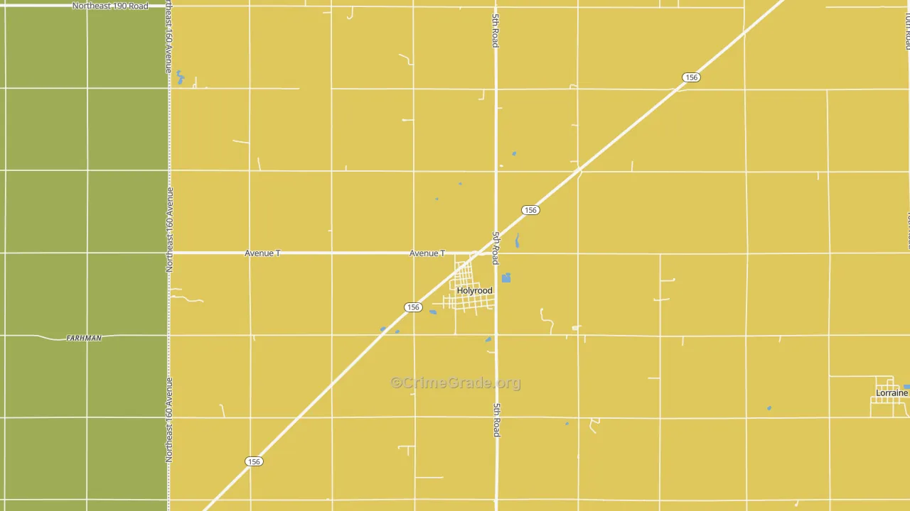 Holyrood, KS Map of Assault Rates
