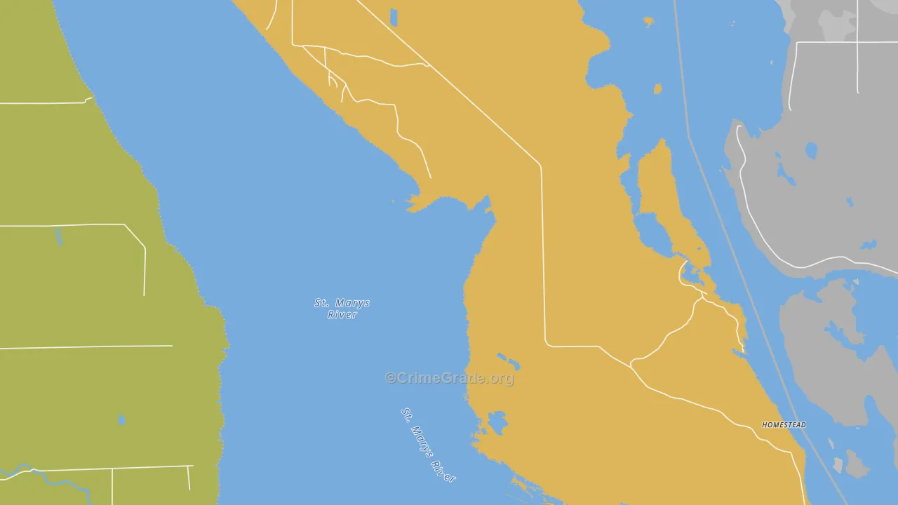 Homestead, MI Map of Assault Rates