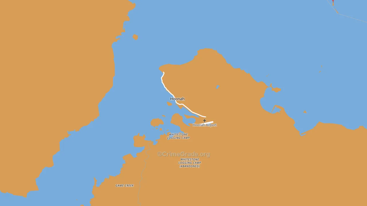 Hoonah, AK Map of Assault Rates