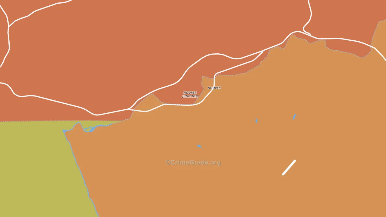 Hooper, WA Map of Assault Rates