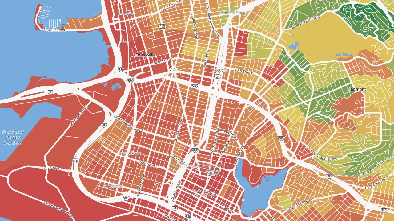Hoover-Foster, Oakland, CA Map of Assault Rates