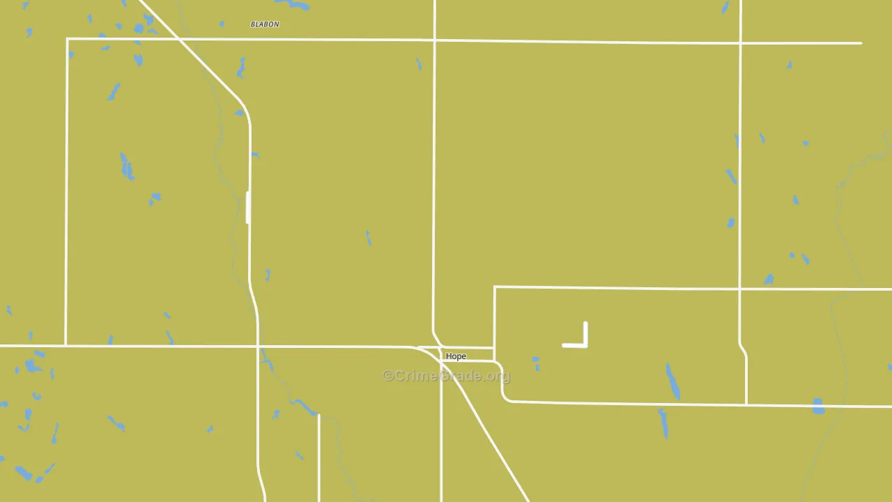 Hope, ND Map of Assault Rates