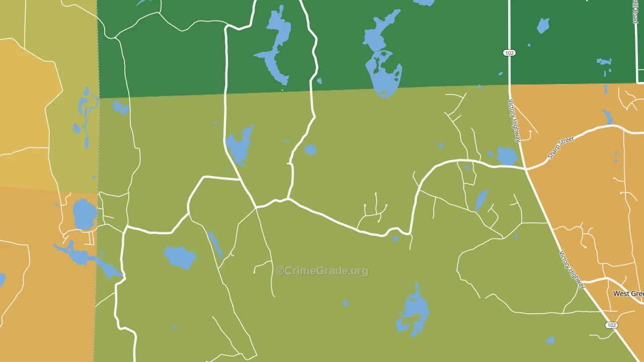 Hopkins Hollow, RI Map of Assault Rates