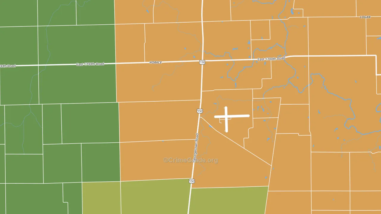 Horace, IL Map of Assault Rates
