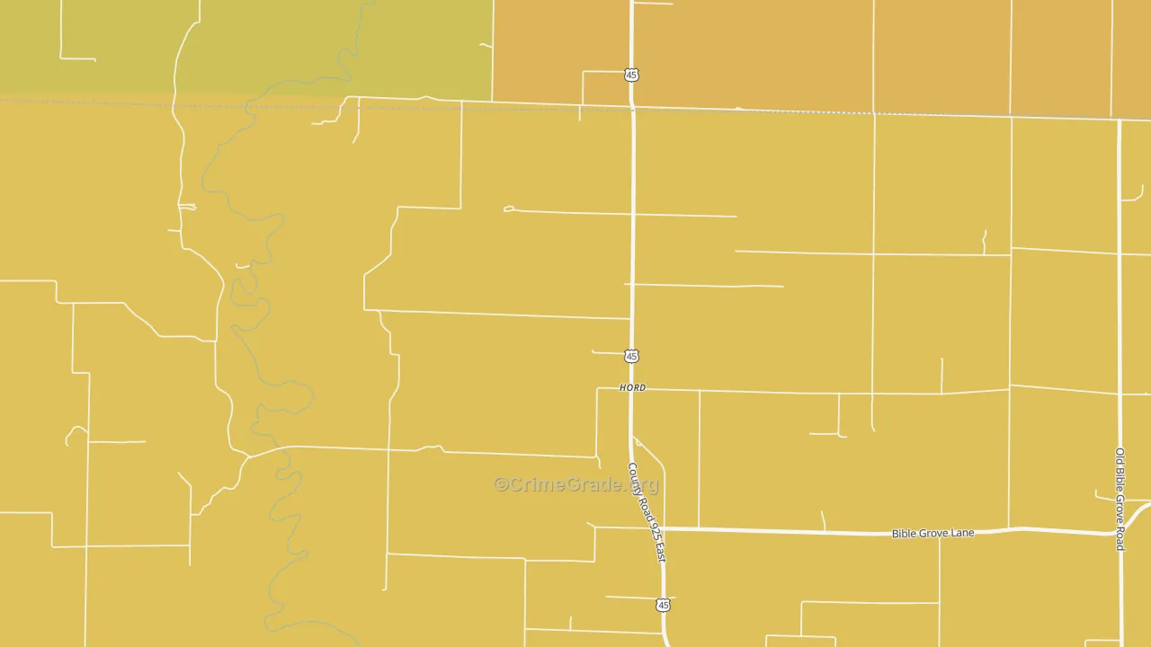 Hord, IL Map of Assault Rates