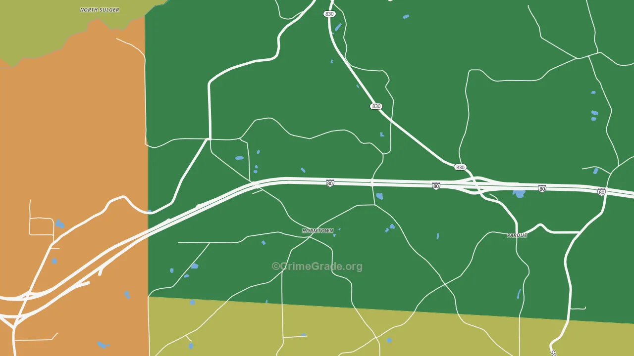 Hormtown, PA Map of Assault Rates