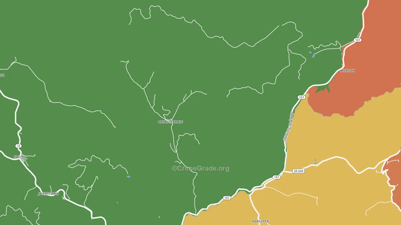 Horsepen, WV Map of Assault Rates