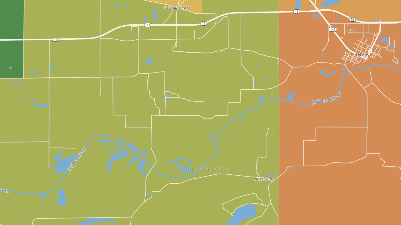 Horseshoe, IL Map of Assault Rates