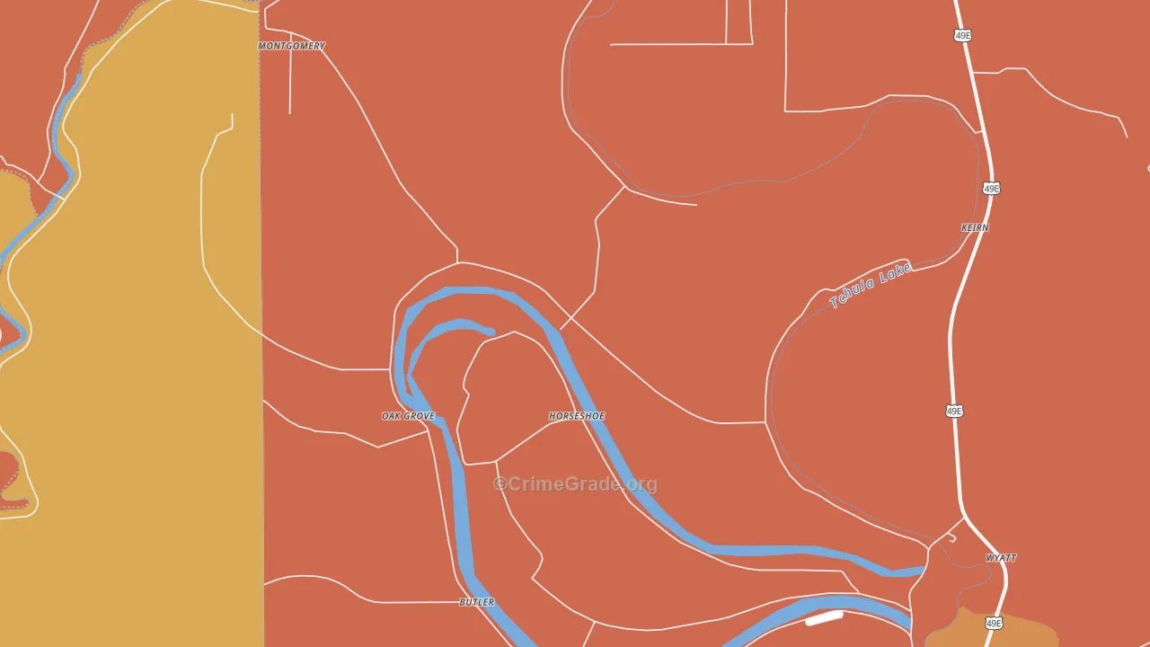 Horseshoe, MS Map of Assault Rates