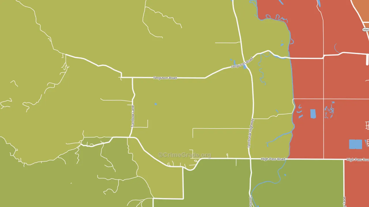 Horton, OR Map of Assault Rates