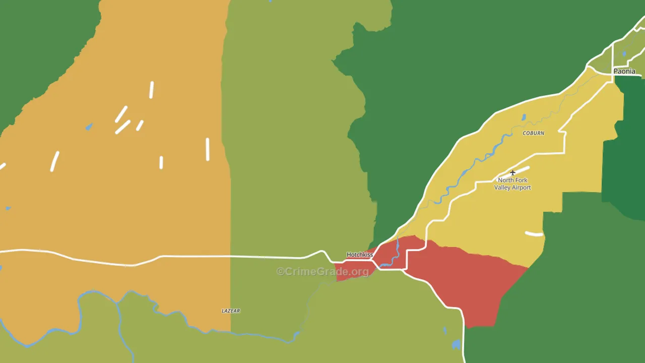 Hotchkiss, CO Map of Assault Rates