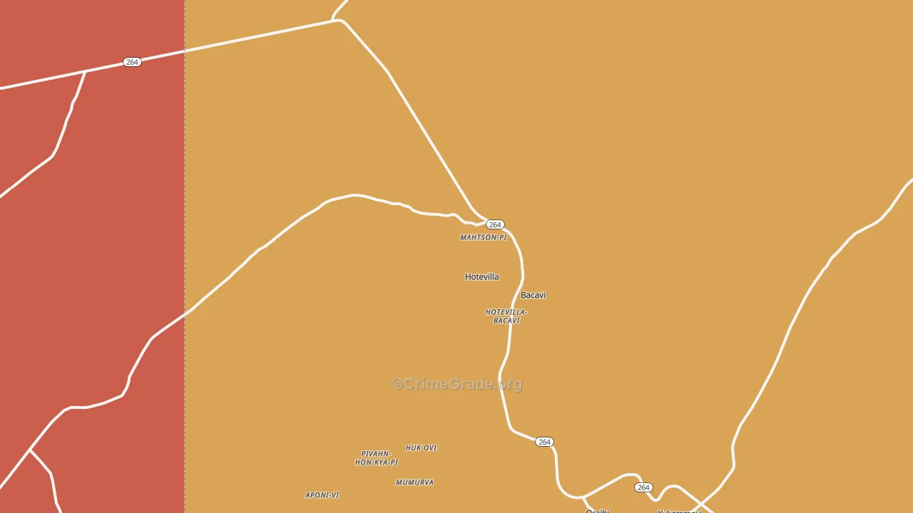 Hotevilla, AZ Map of Assault Rates