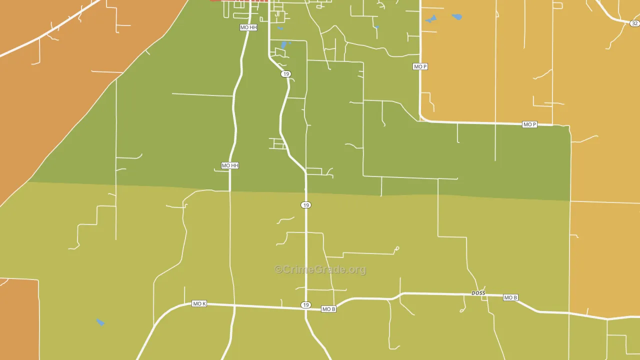 Howes Mill, MO Map of Assault Rates