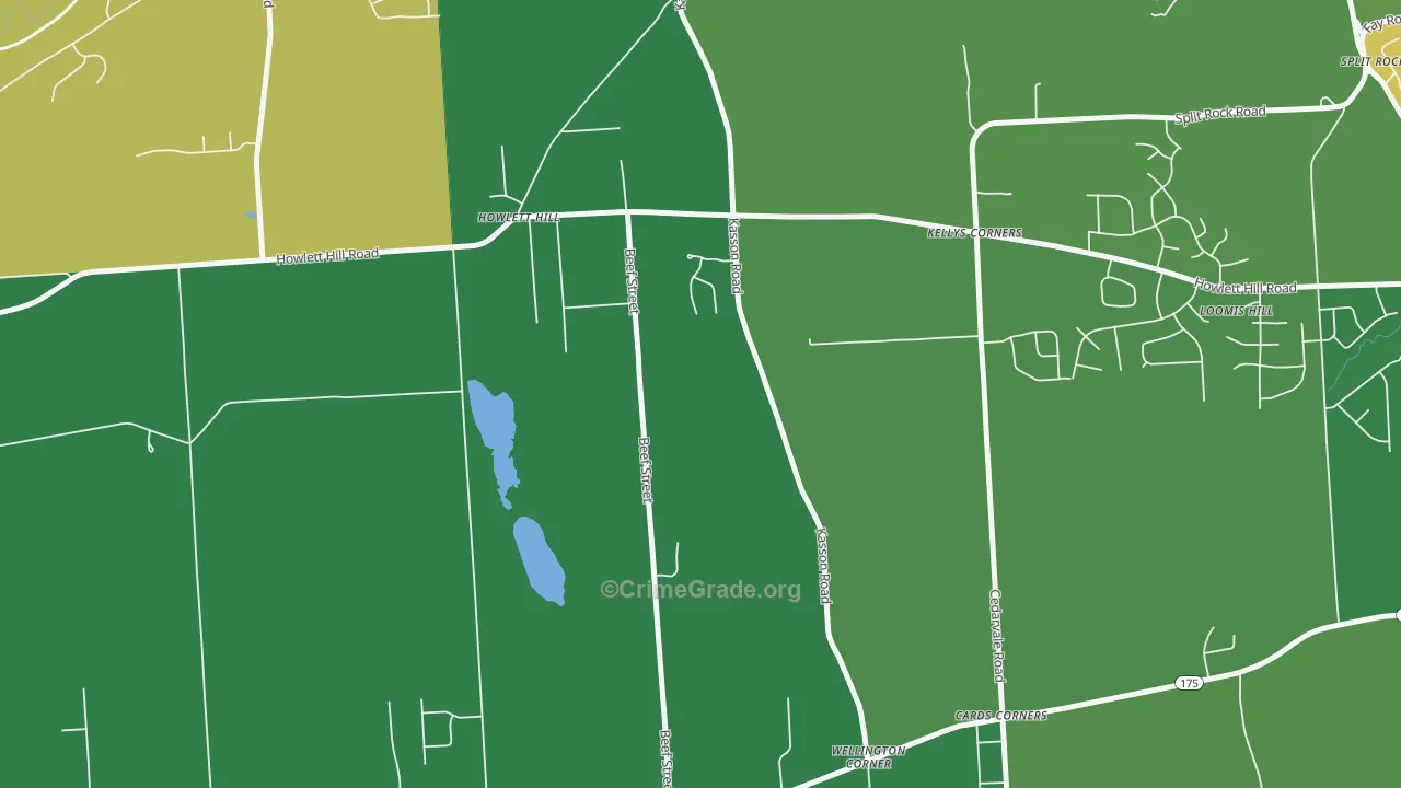 Howlett Hill, NY Map of Assault Rates