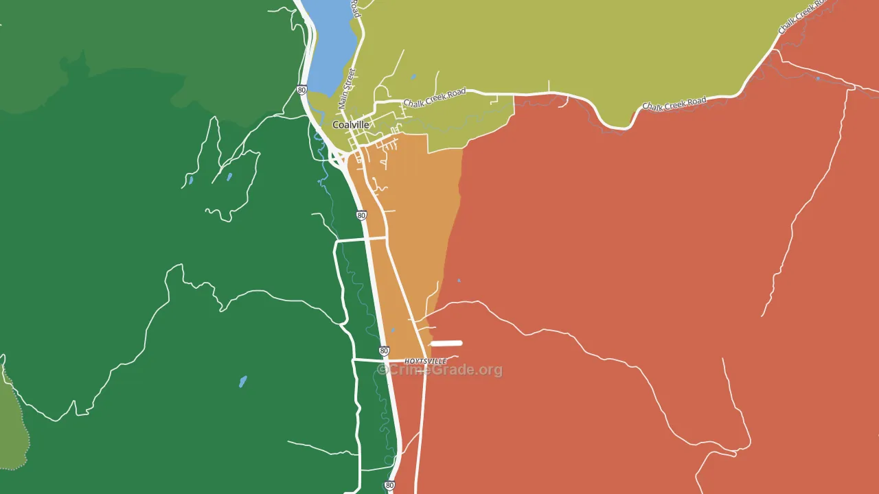 Hoytsville, UT Map of Assault Rates