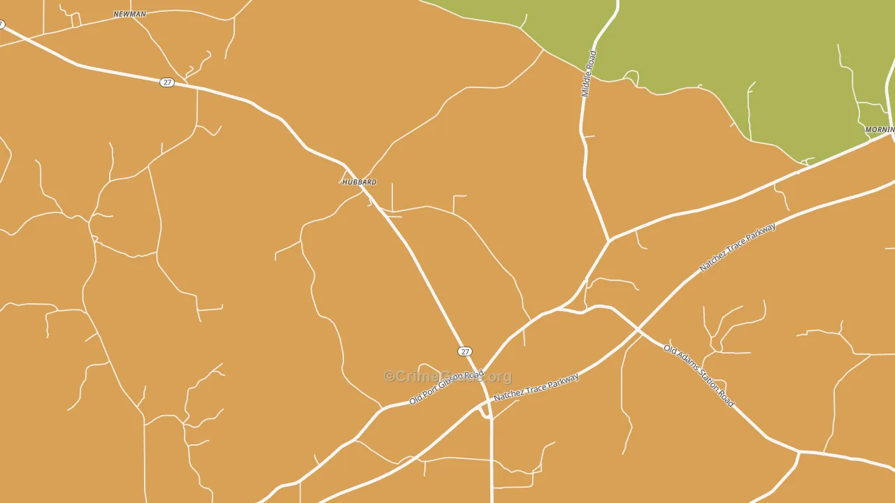 Hubbard, MS Map of Assault Rates