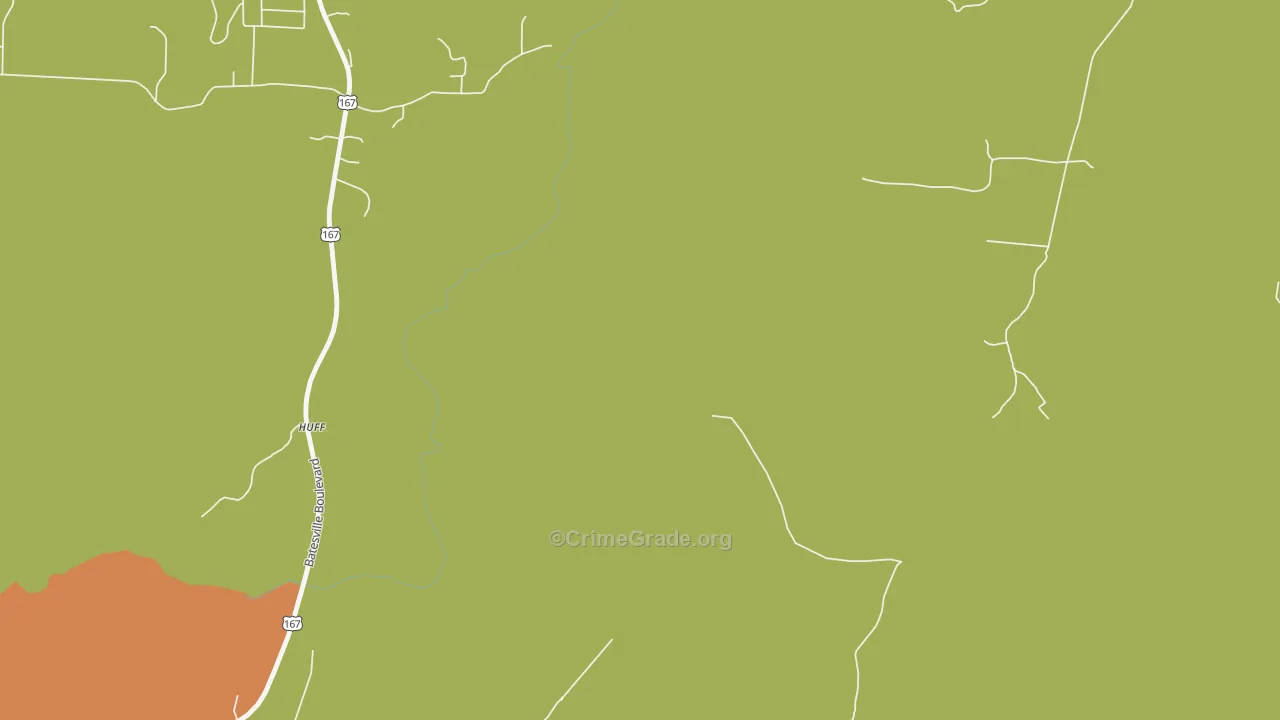 Huff, AR Map of Assault Rates