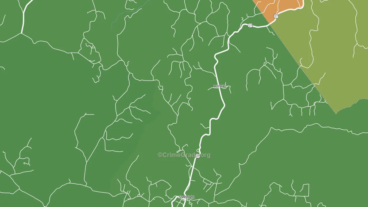 Huffman, TN Map of Assault Rates