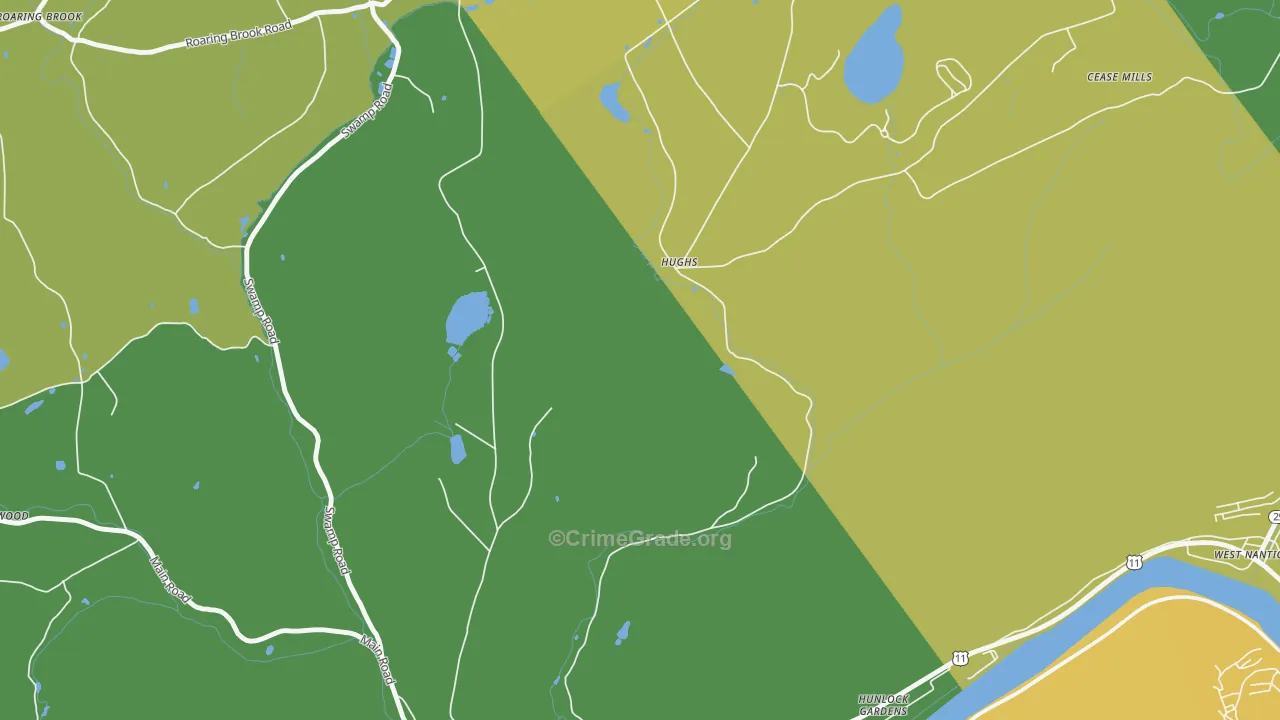 Hughs, PA Map of Assault Rates