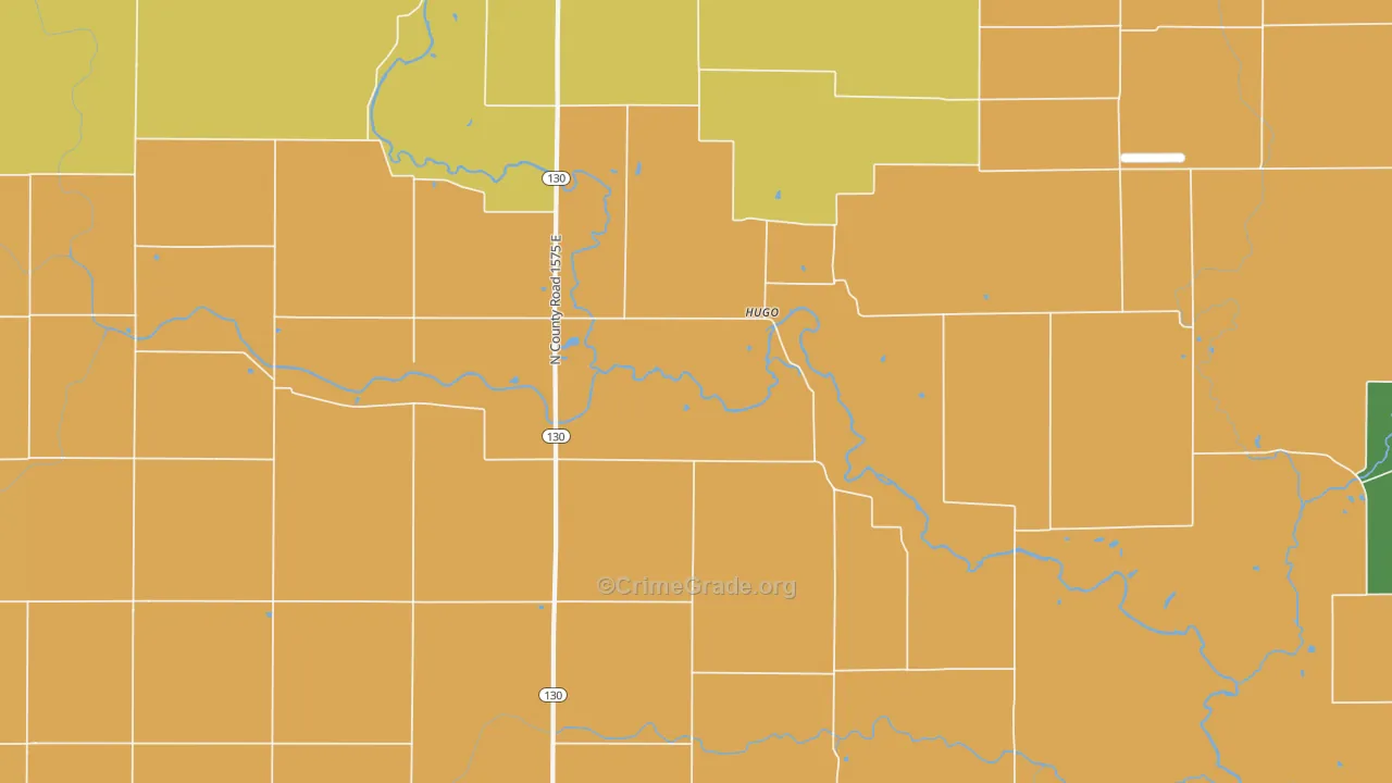 Hugo, IL Map of Assault Rates