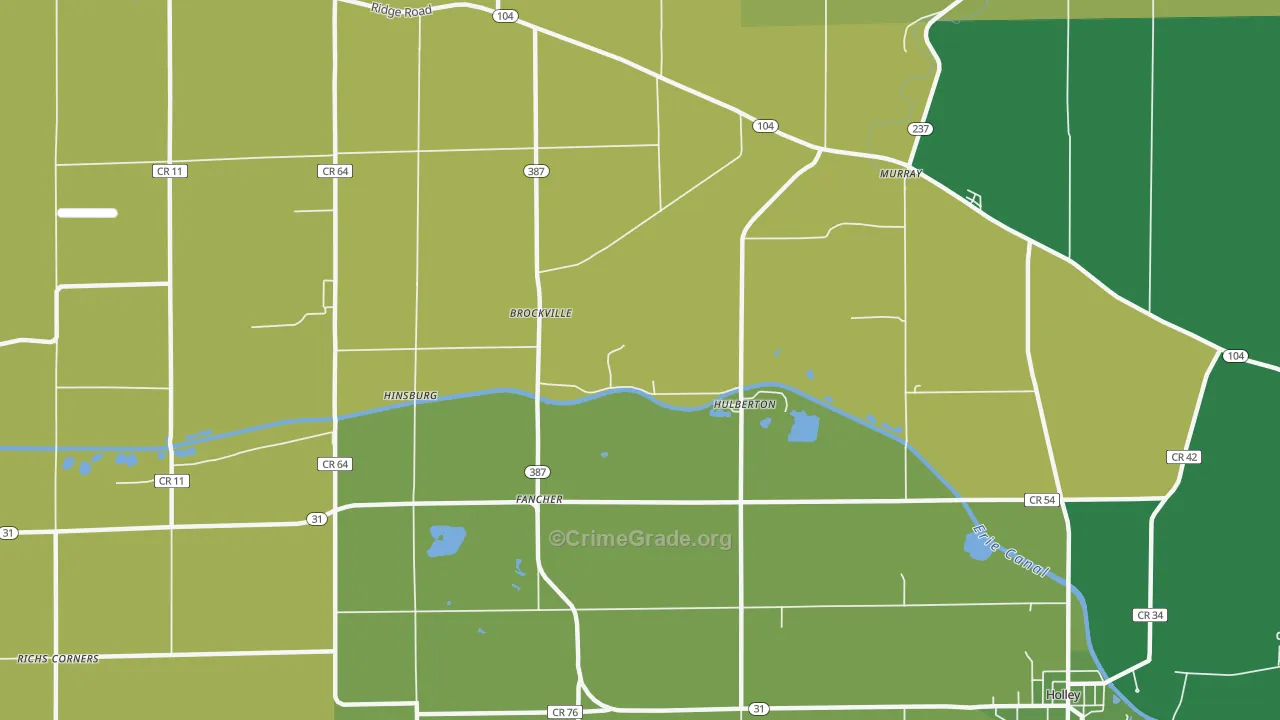 Hulberton, NY Map of Assault Rates