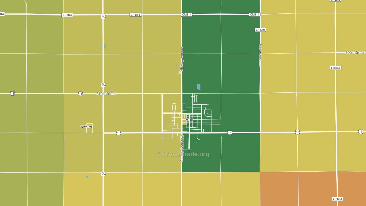 Hull, IA Map of Assault Rates