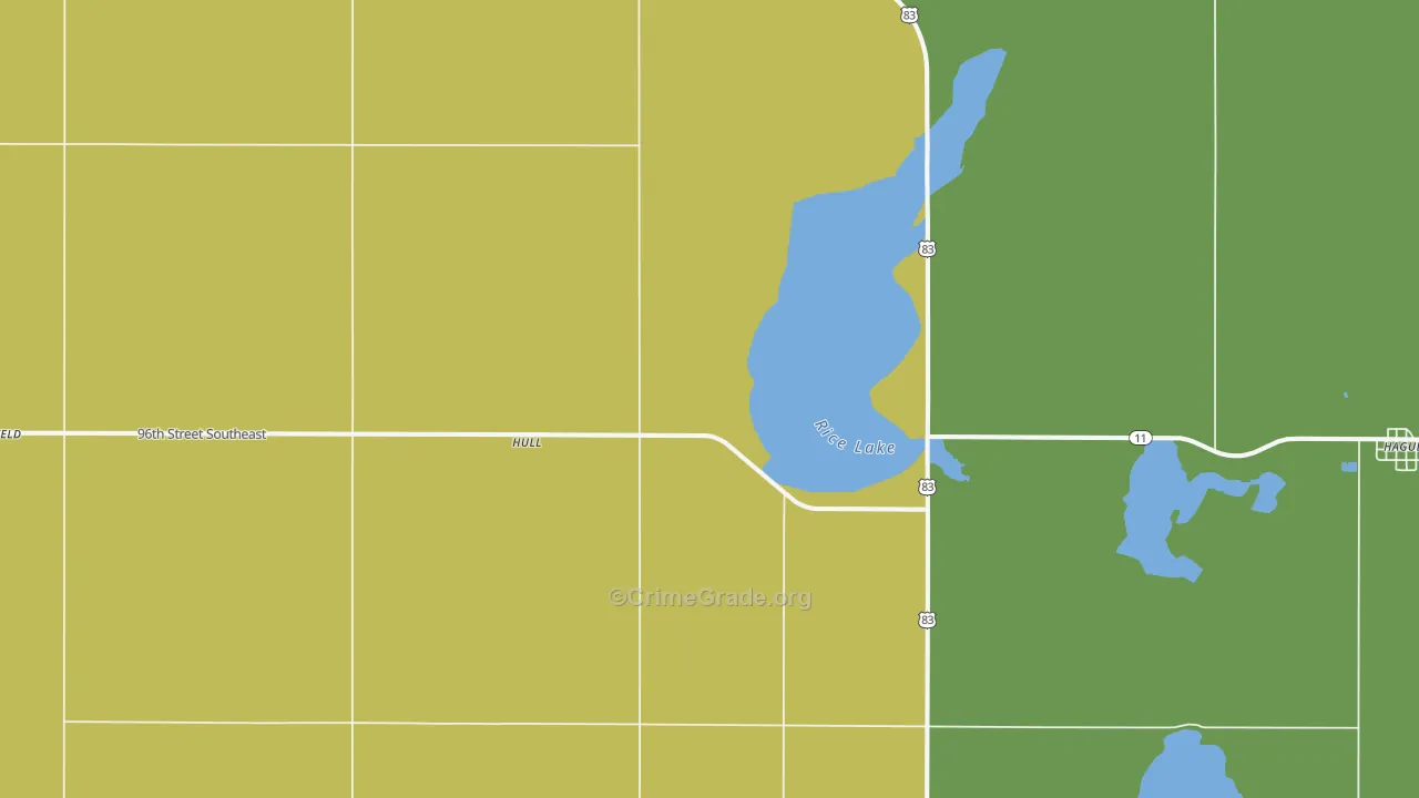 Hull, ND Map of Assault Rates