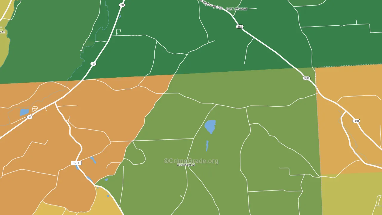 Hullsville, NY Map of Assault Rates
