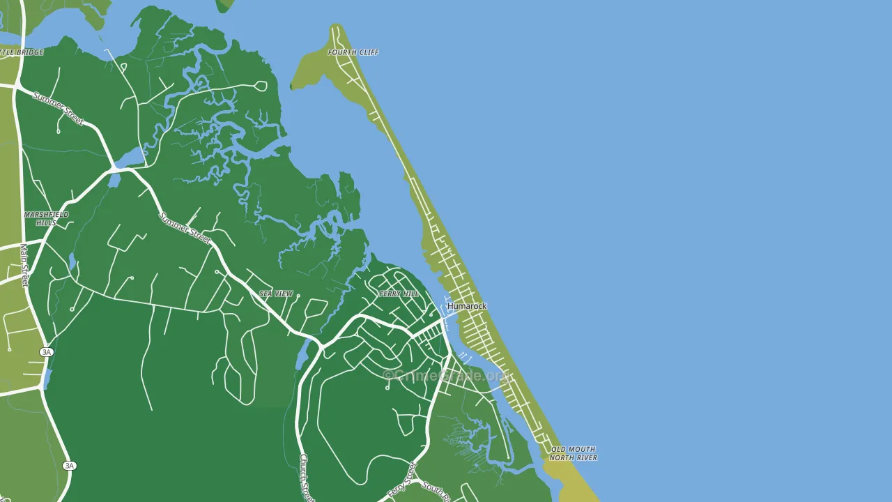 Humarock, MA Map of Assault Rates