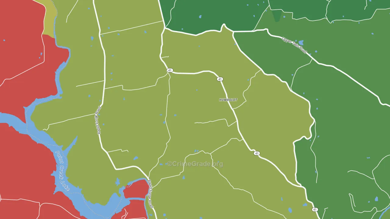 Humboldt, OH Map of Assault Rates