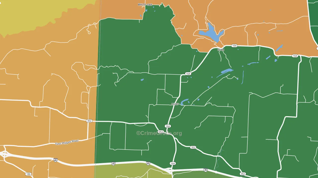 Hunt, AR Map of Assault Rates