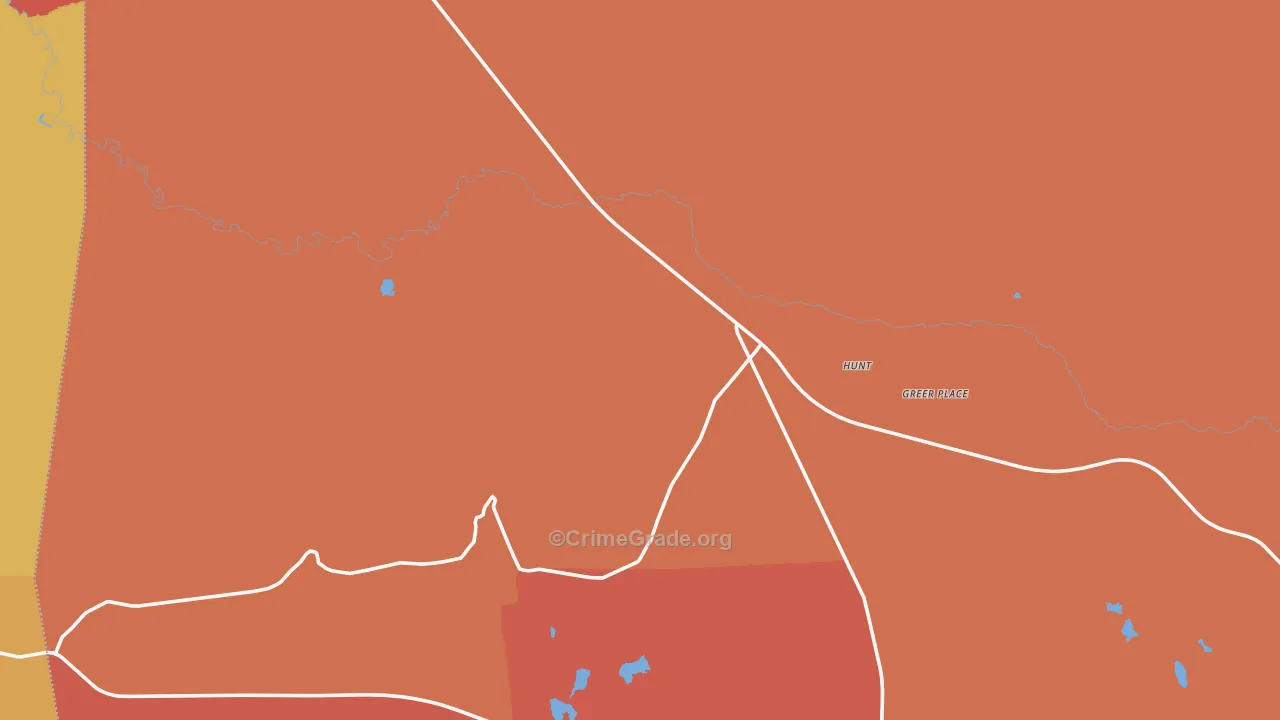 Hunt, AZ Map of Assault Rates