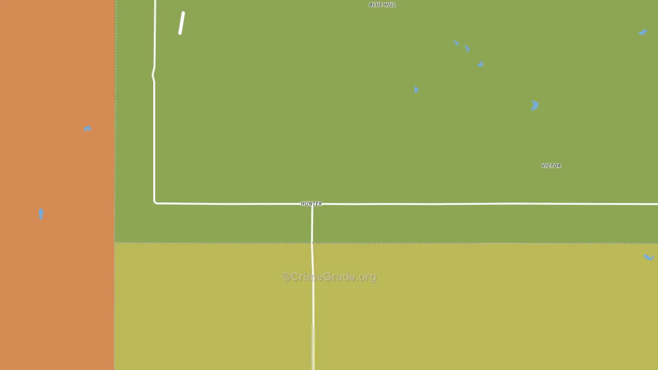 Hunter, KS Map of Assault Rates