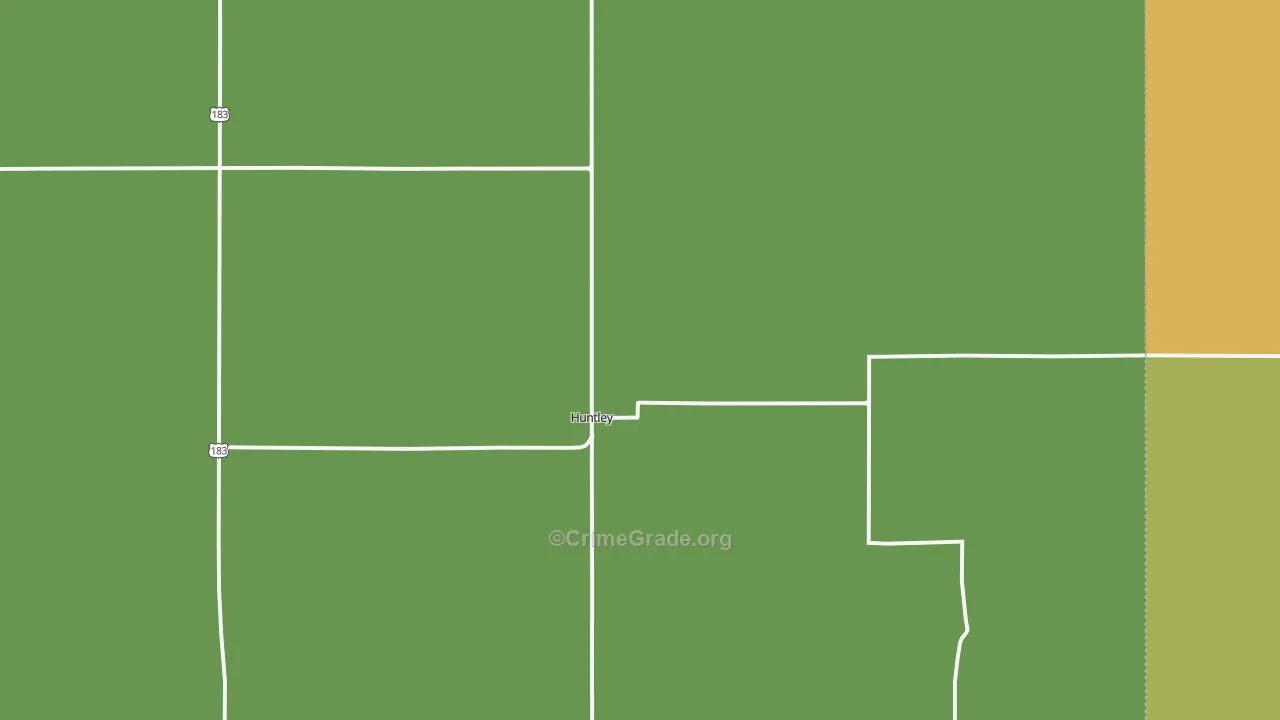 Huntley, NE Map of Assault Rates