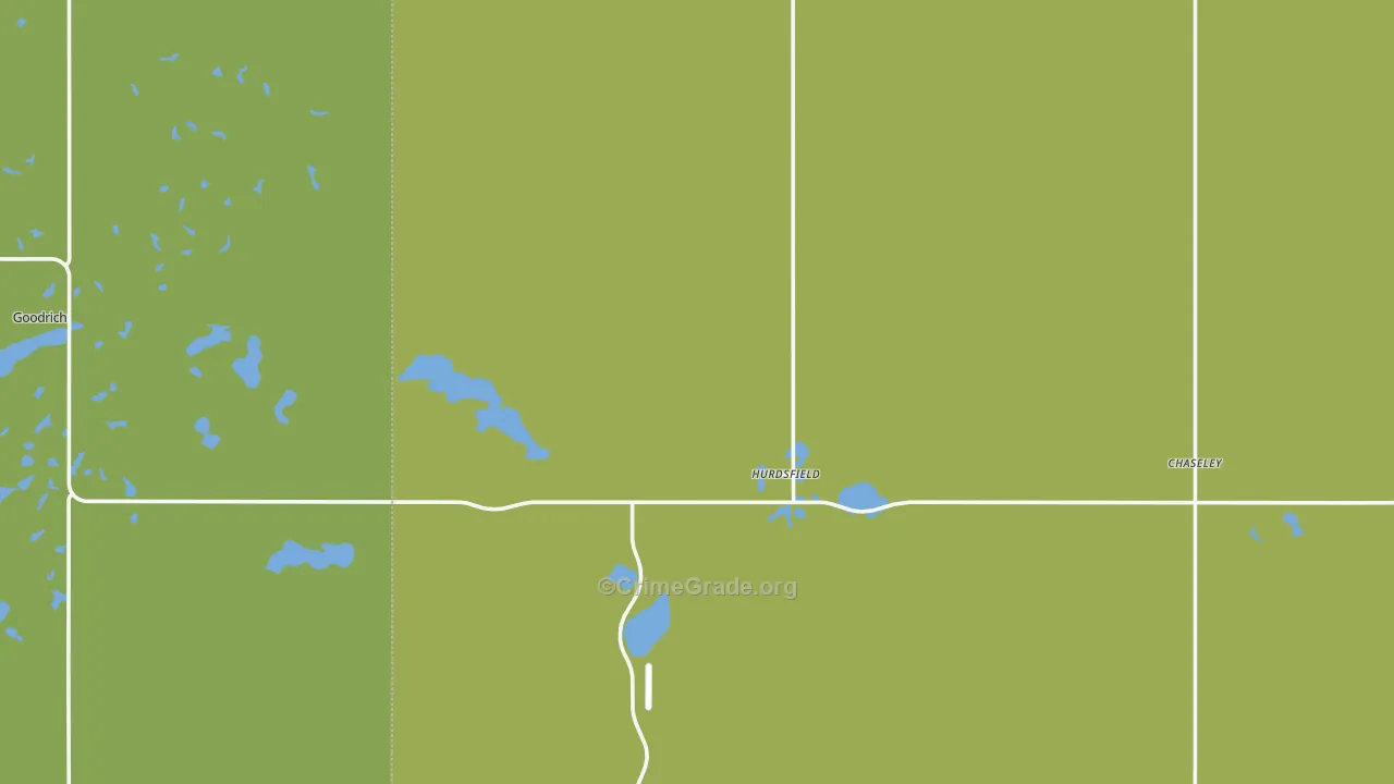 Hurdsfield, ND Map of Assault Rates