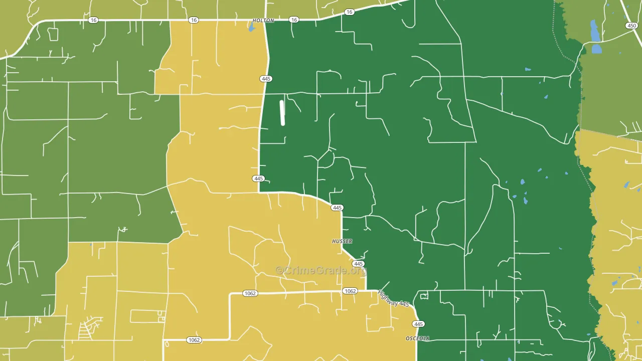 Husser, LA Map of Assault Rates